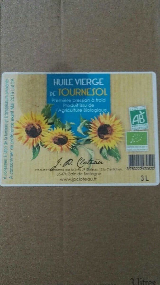 Sans marque Huile vierge de tournesol packshot