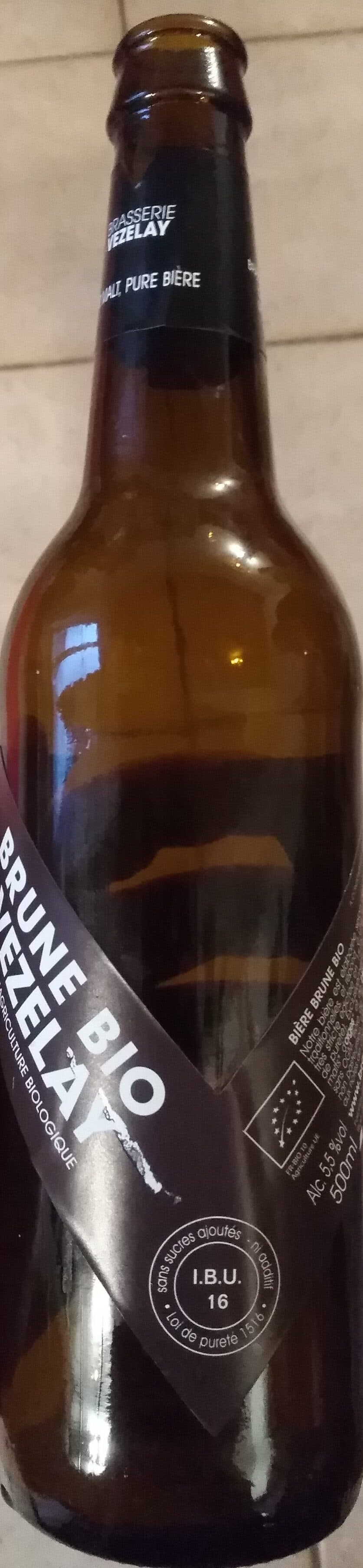 Brasserie de Vézelay Brune Bio de Vezelay packshot