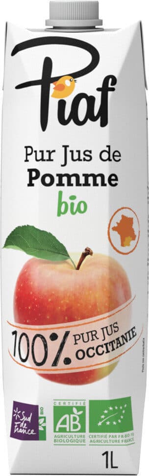 Piaf Pur jus de pomme 100% occitanie packshot