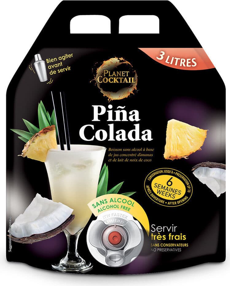 Planet Cocktail Virgin Pina Colada cocktail sans alcool Yummix packshot