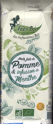 Les Fées Bio Pur Jus de Pommes & Infusion de Menthe packshot