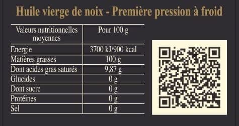 Élise & Félicie Huile Vierge de Noix packshot