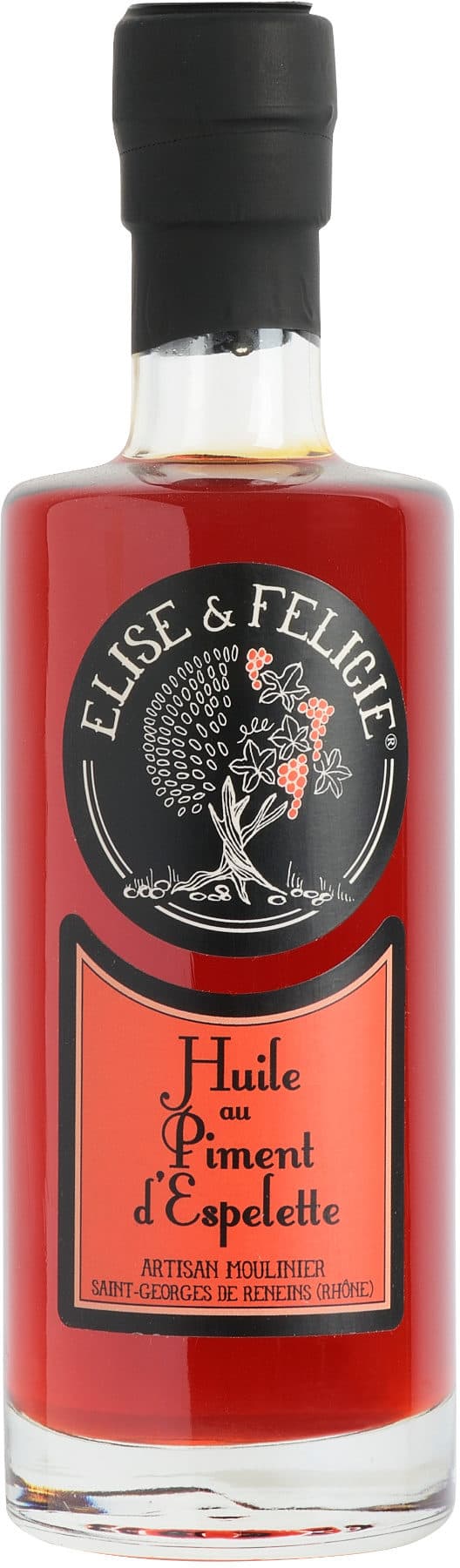 Élise & Félicie Huile au Piment d'Espelette packshot