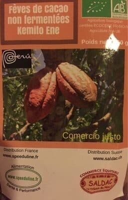 Speeduline Feves Cacao Bio Non Fermentees Non Torefiees packshot