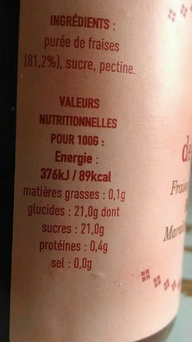Open Food Facts Coulis de fraises packshot