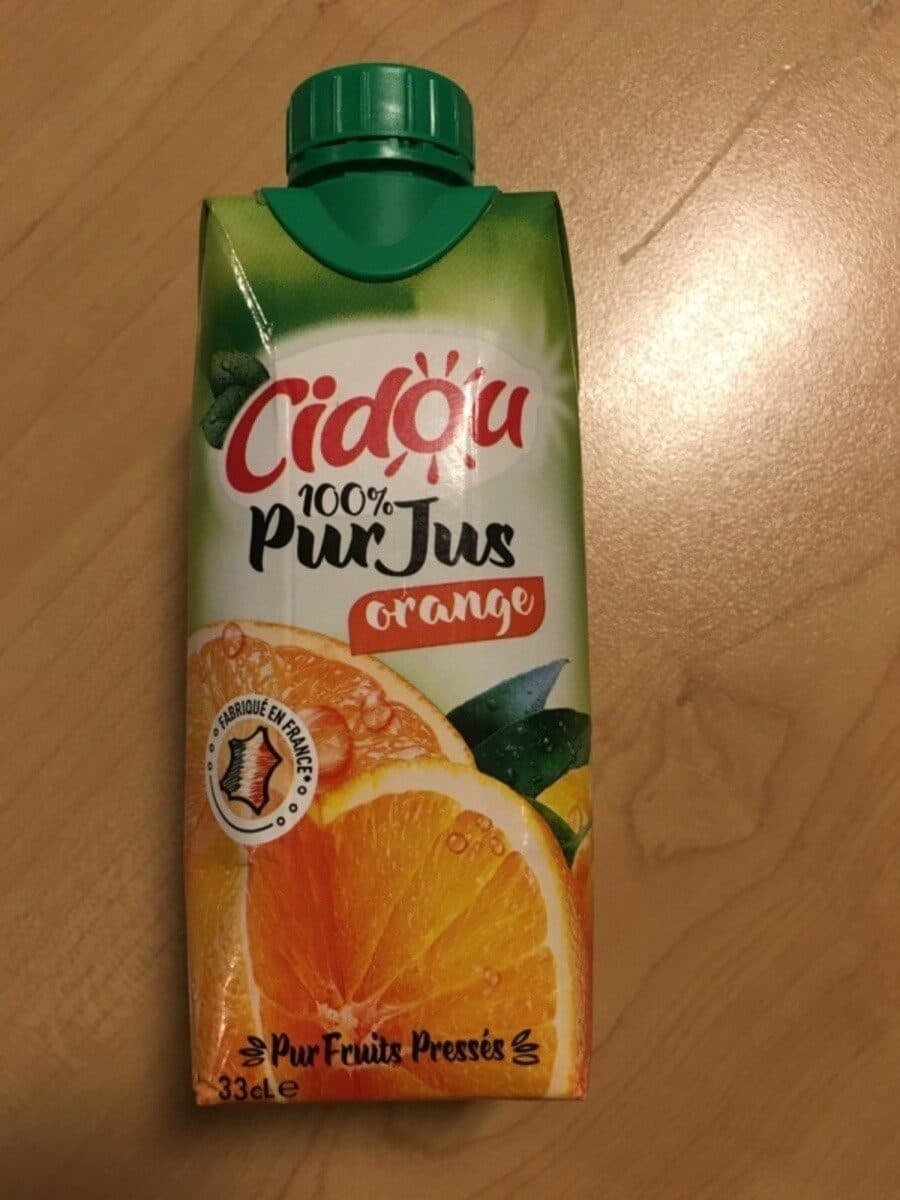 Cidou Pur jus orange packshot