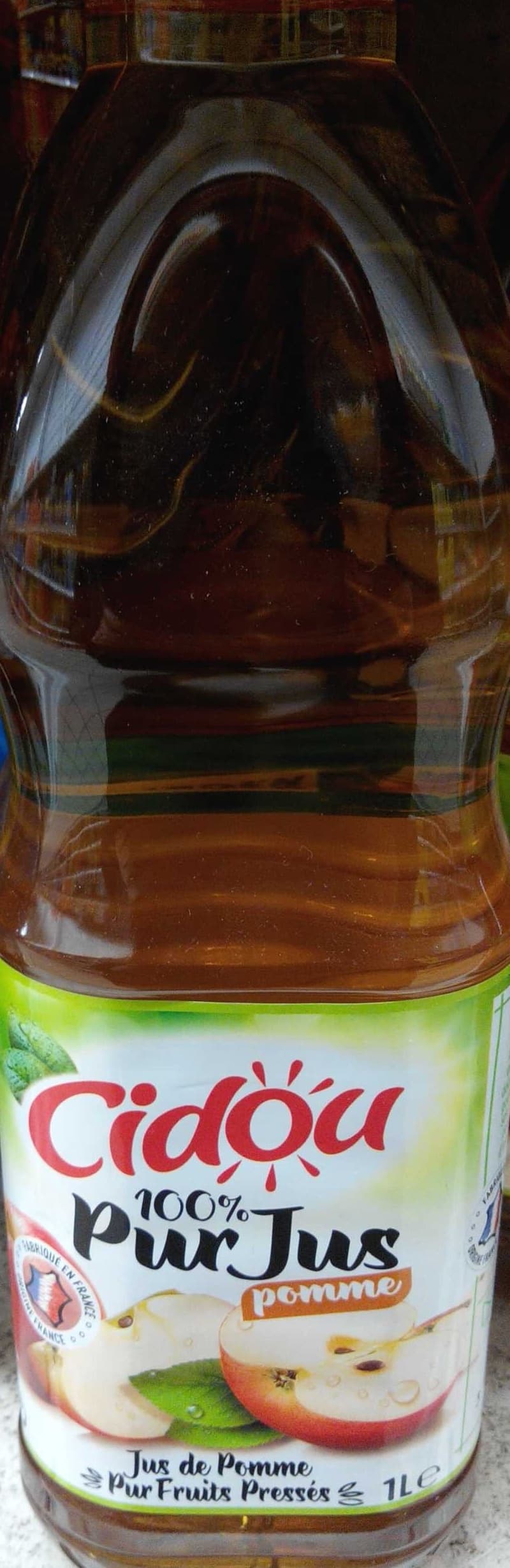Cidou 100 % pur jus pomme packshot