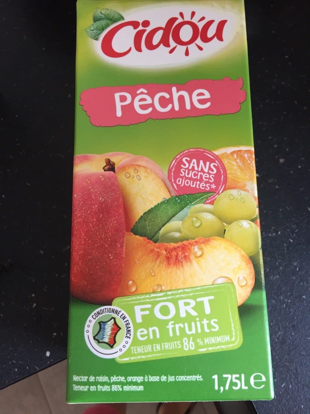 Cidou Nectar douceur de pêche packshot