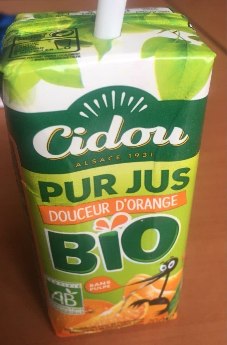 Cidou Pur jus douceur d'orange packshot