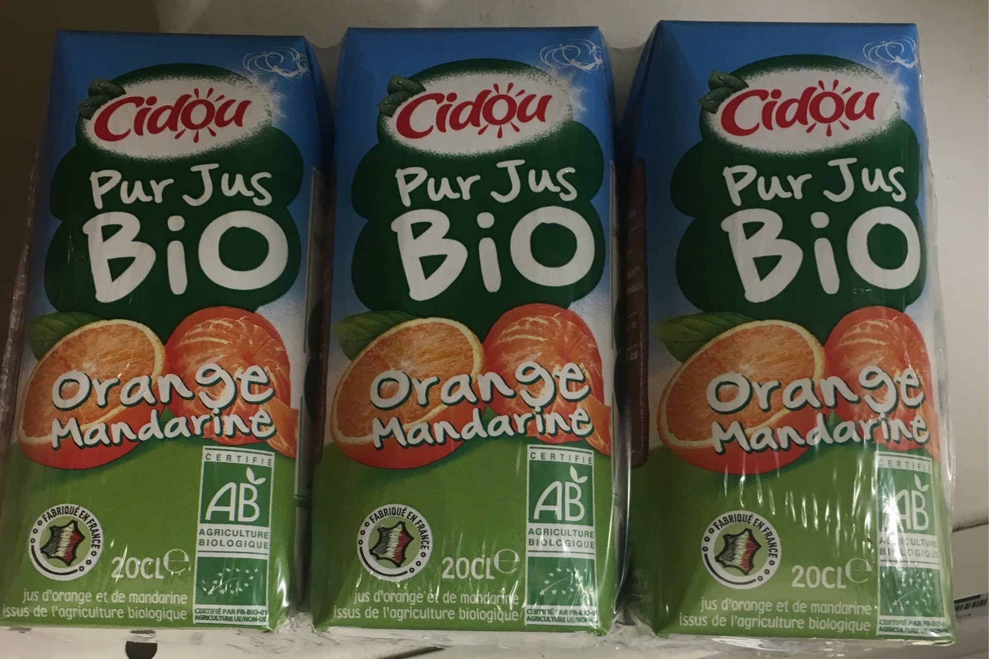 Casino Pur jus bio orange mandarine packshot