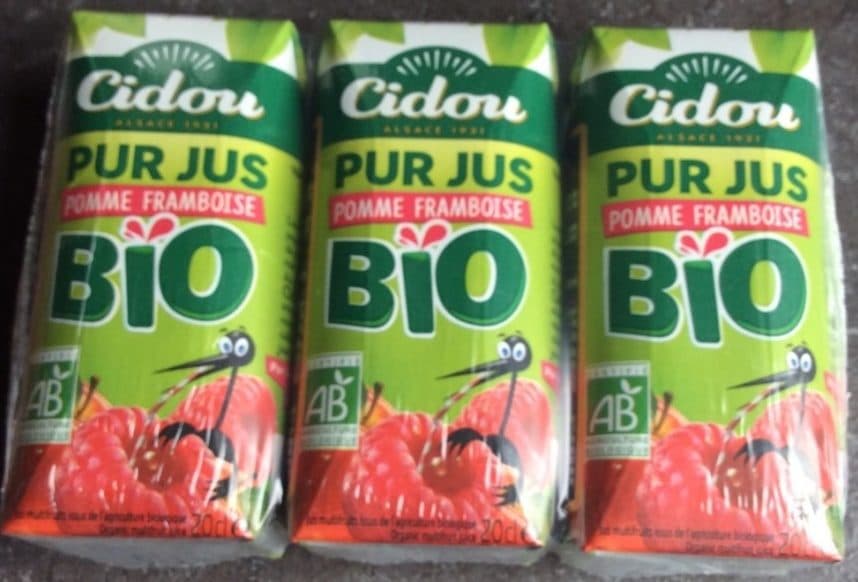 Cidou Pur jus bio pomme framboise packshot