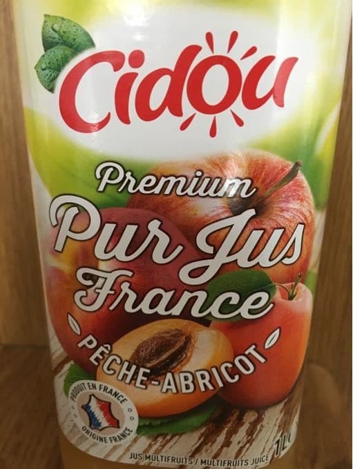 Cidou Premium Pur Jus France Pêche-Abricot packshot
