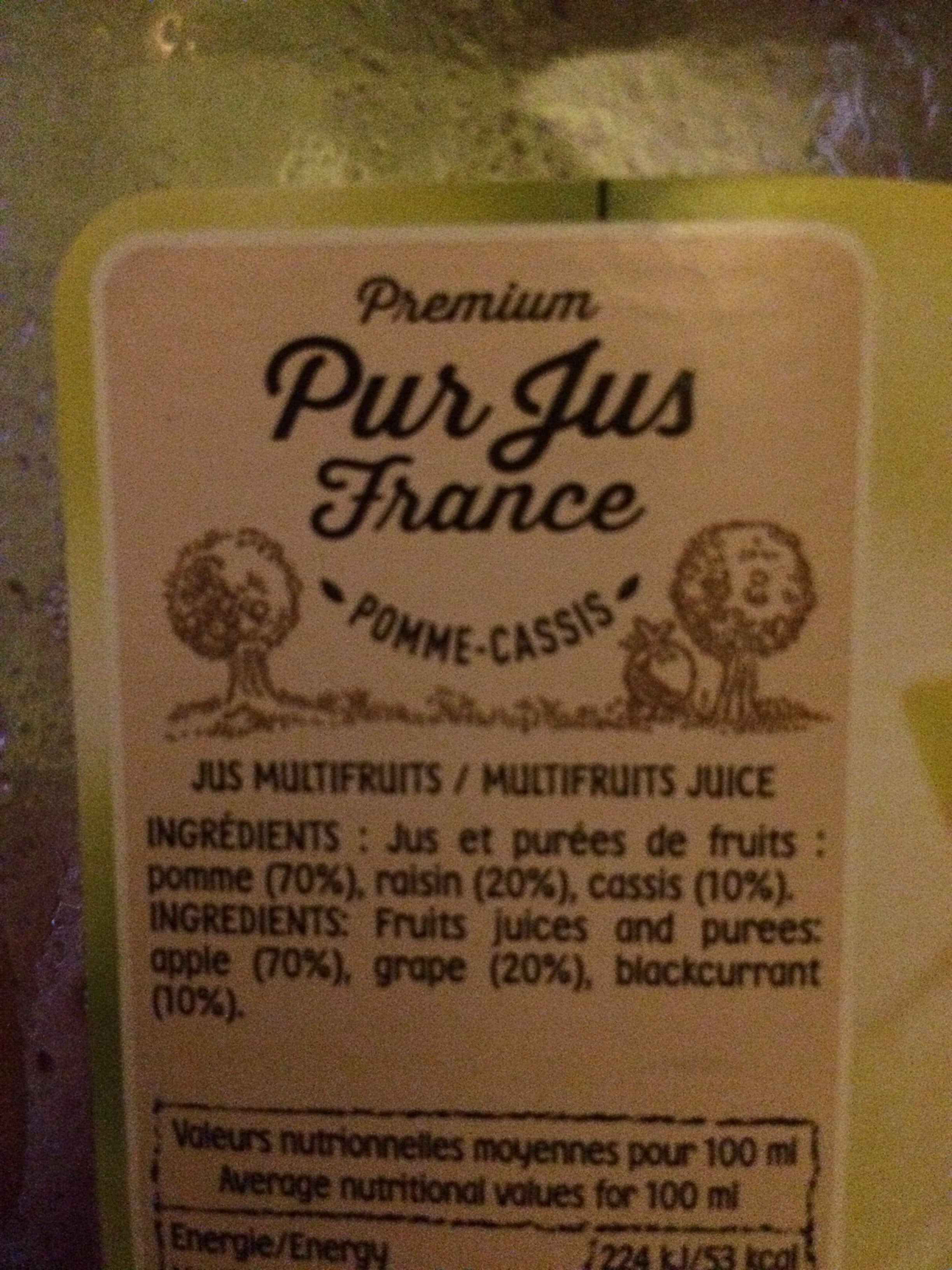 Cidou Pomme Cassis Pur Jus packshot