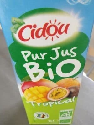 Cidou Pur jus tropical bio packshot