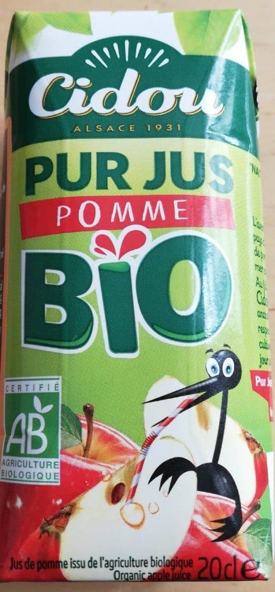Cidou Pur jus de pomme BIO packshot