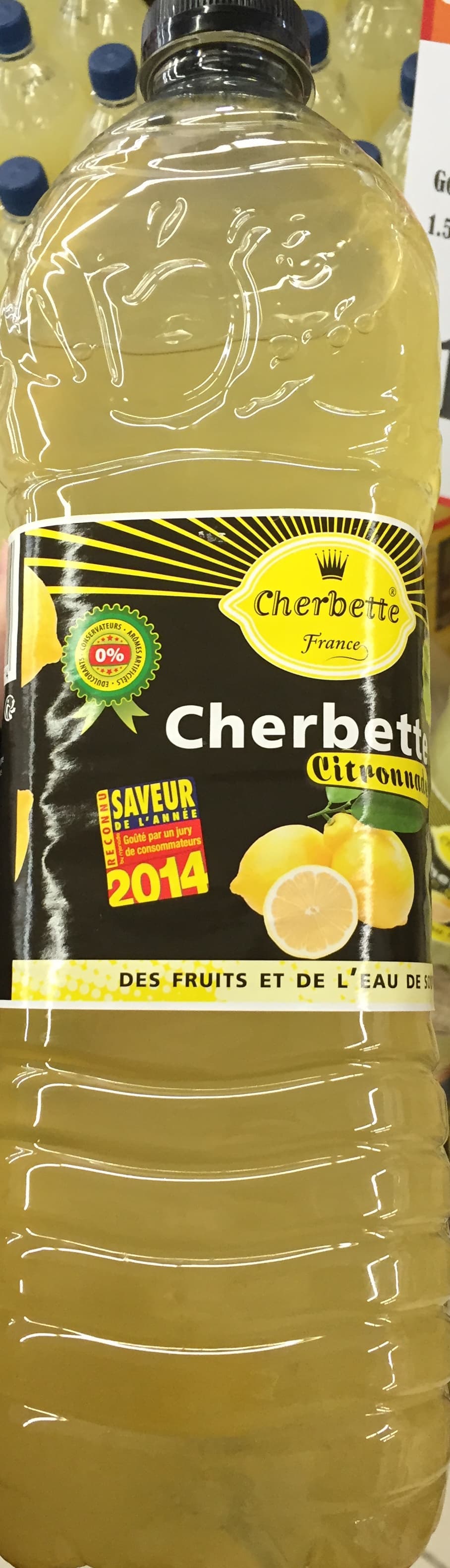 Cherbette Citronnade Boisson à base de jus de fruit concentré packshot