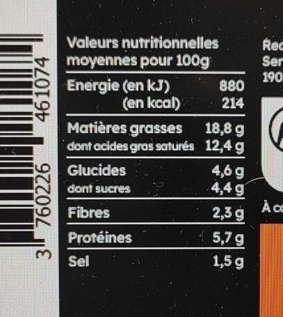 Chef de France Tartinable Carotte Beaufort 100g Chef de France packshot