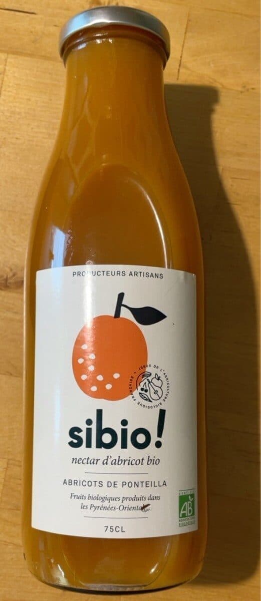Si Bio Nectar Abricot 75 CL Sibio Bio packshot