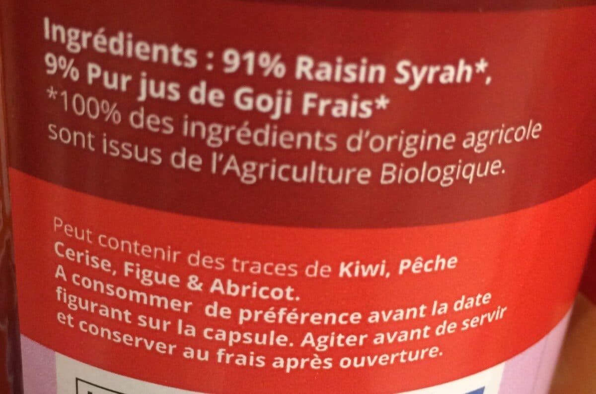 Sibio! Raisin goji bio packshot
