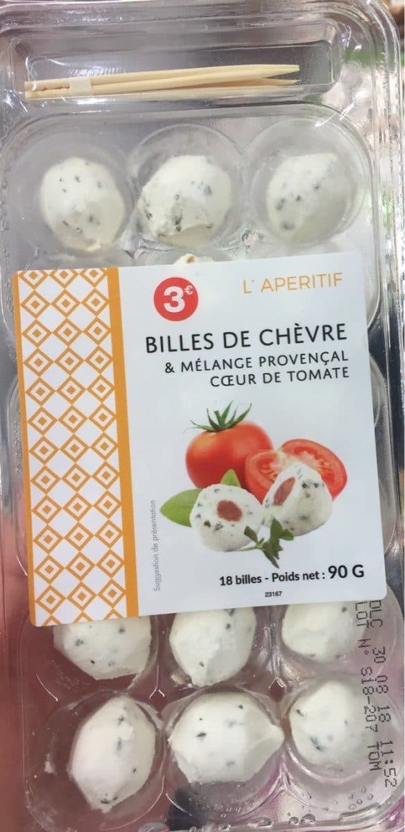 Open Food Facts Billes de chevres et melange provencal coeur tomate packshot