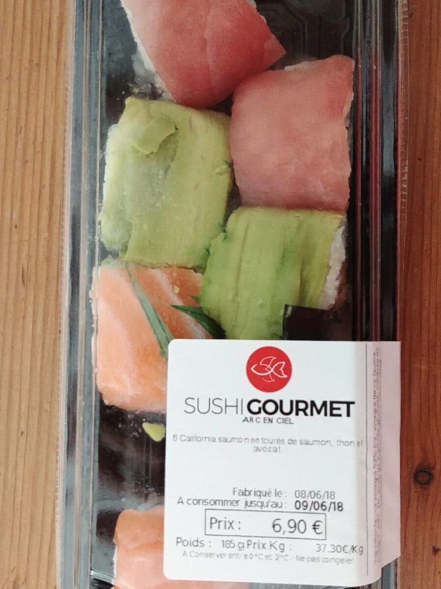 Sushi Gourmet 5 caligornia saumon avocat thon packshot