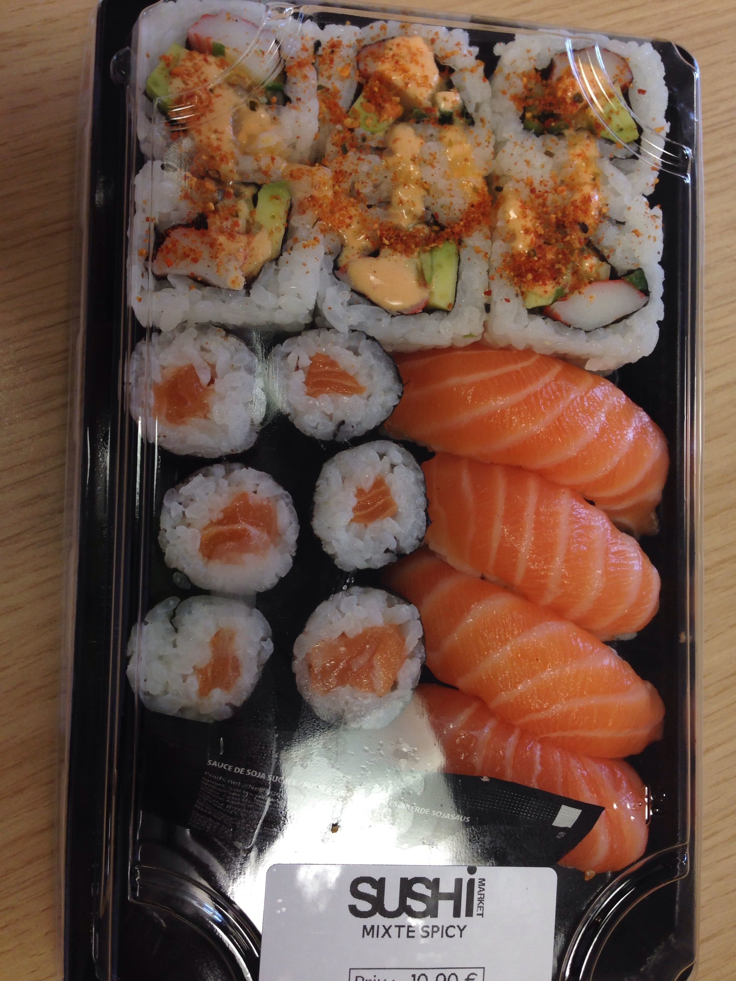 Mixte spicy Sushi leclerc packshot