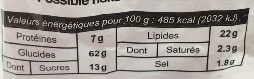 Open Food Facts Canistrelli salés Oignons packshot