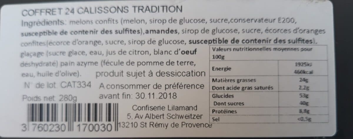 Open Food Facts Le caisson pat lilamand packshot