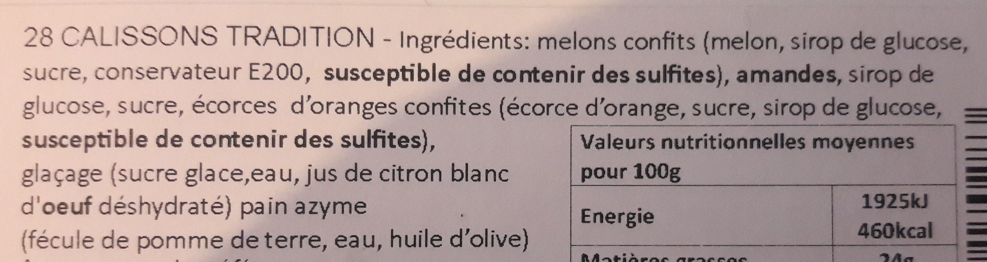 Open Food Facts Le Calisson packshot