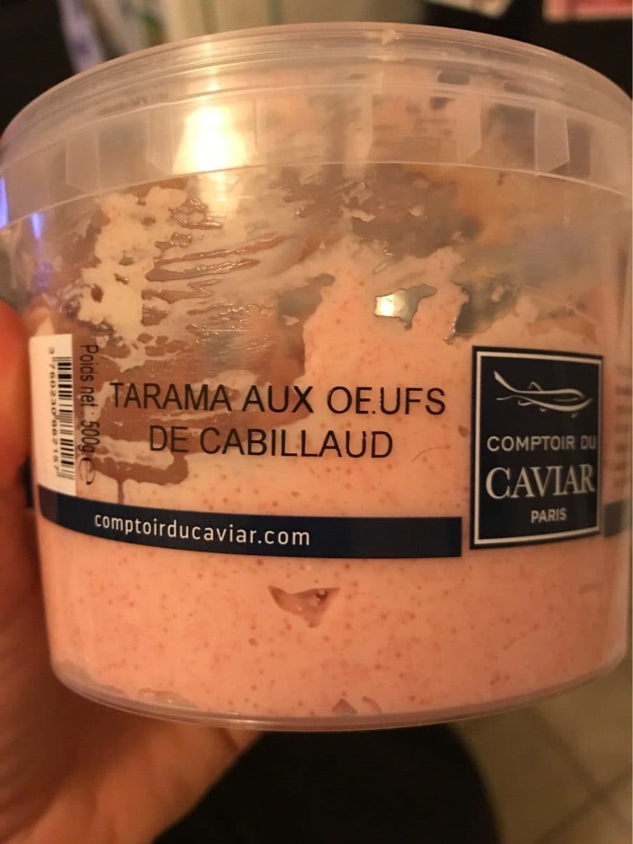 Comptoir du caviar Tarama aux oeufs de cabillaud packshot