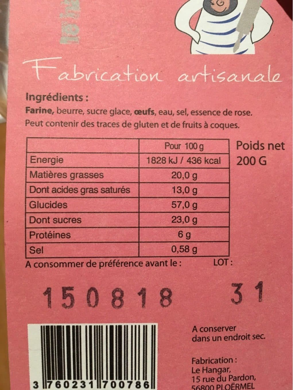 Le Hangar Biscuit a La Rose packshot