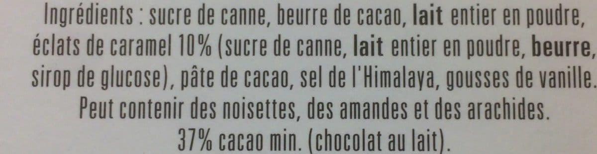 +CARRÉ SUISSE Chocolat au lait caramel bio recette N°32 packshot