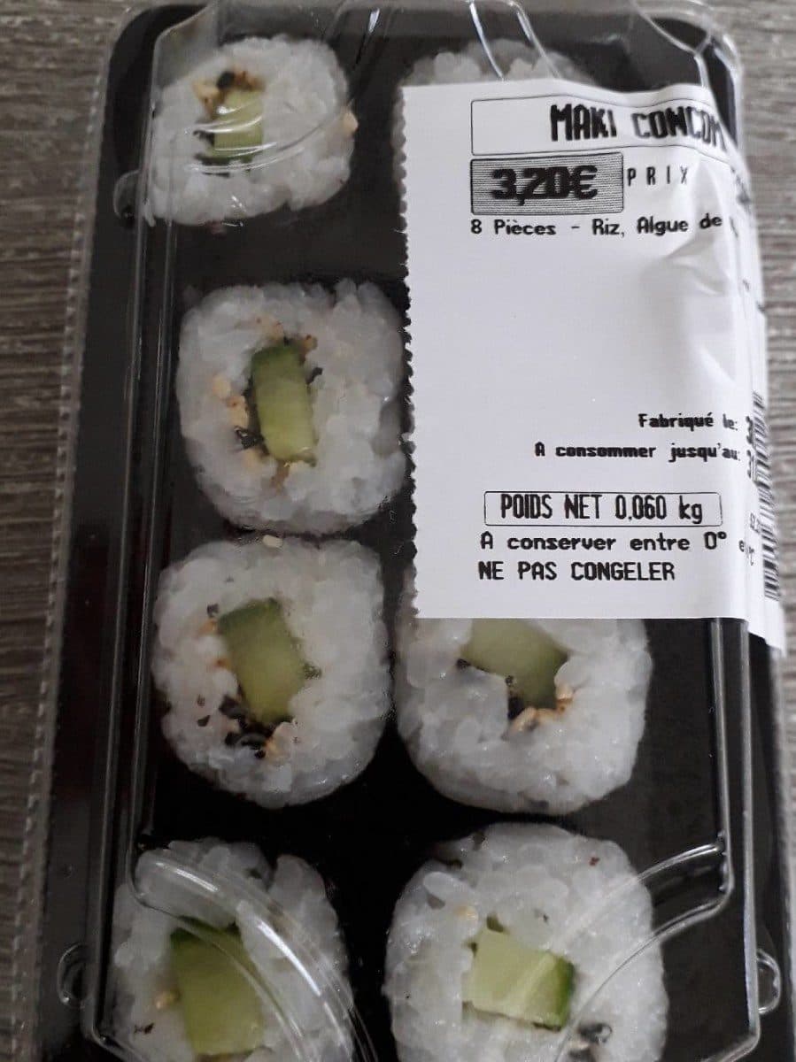 Intermarché Maki concombre sesame packshot