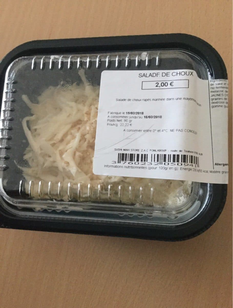 Open Food Facts salade de choux packshot