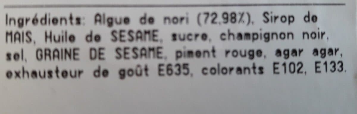 Open Food Facts Salade Wakame packshot