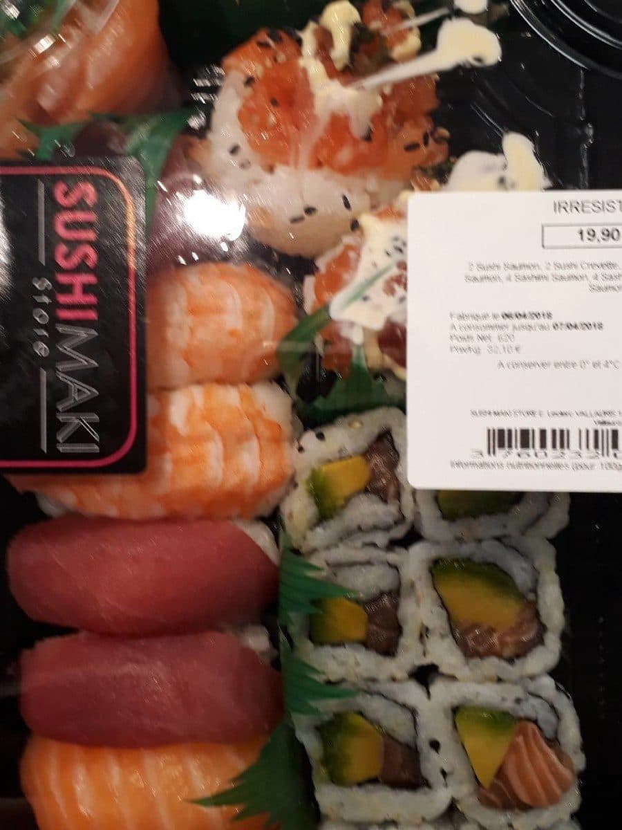 Open Food Facts Assortiment de Sushis "IRRESISTIBLE" packshot
