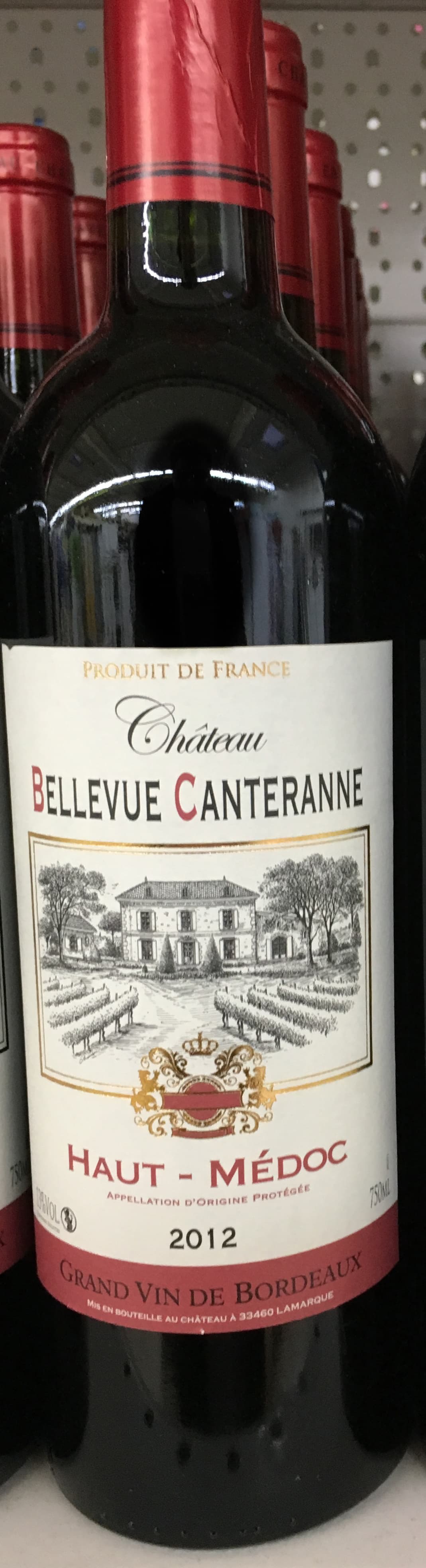Château Bellevue Canteranne Haut-Médoc 2012 packshot