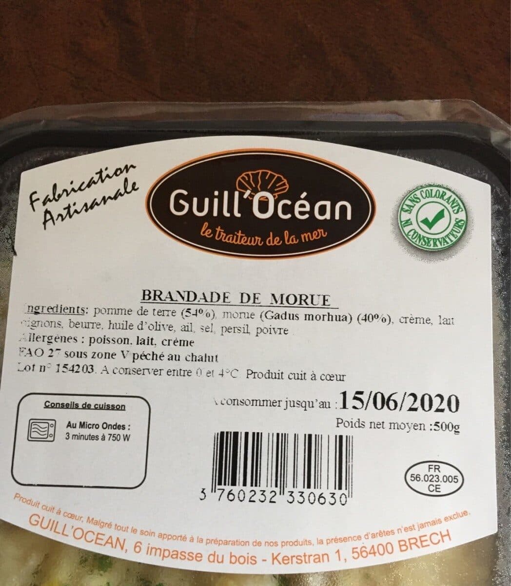 Guill'Ocean Brandade de morue ciboulette packshot