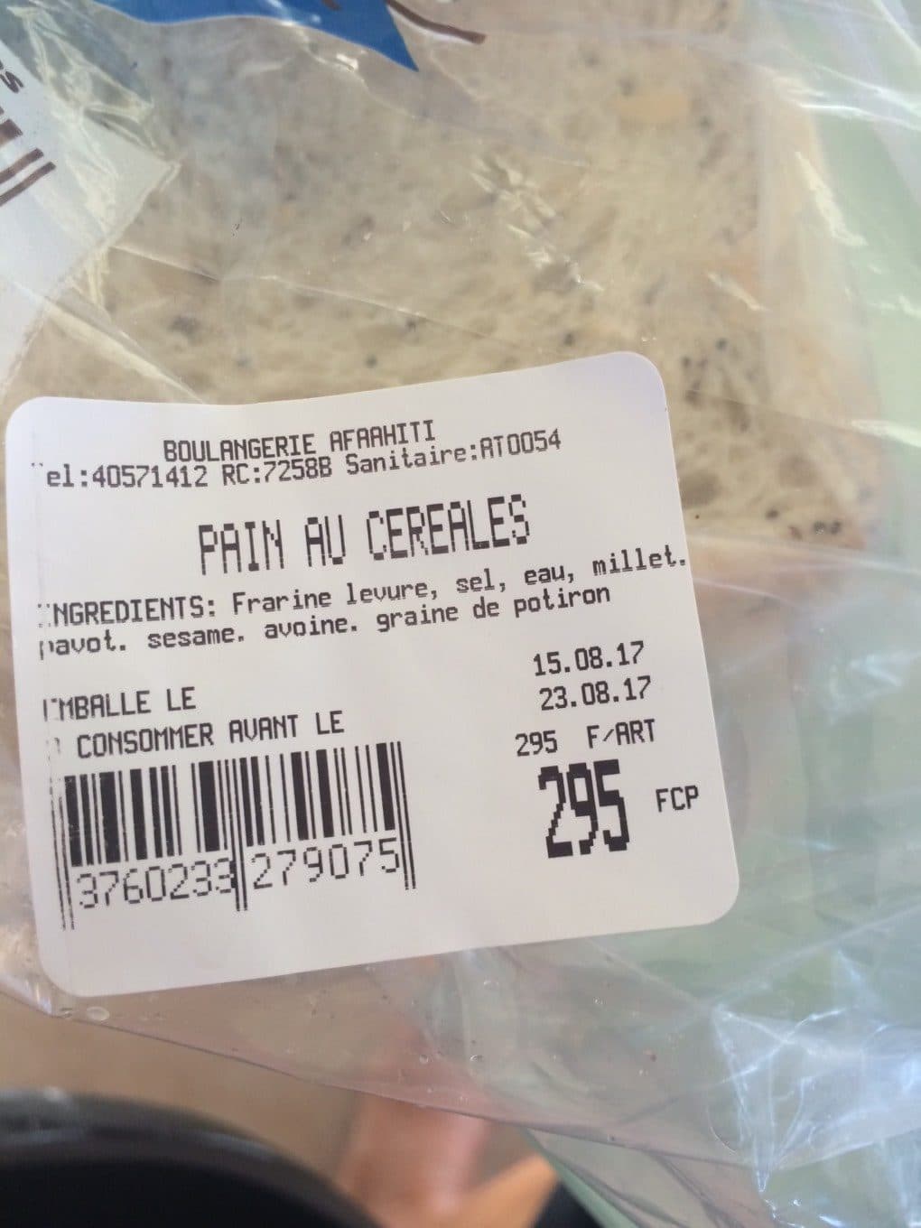 Boulangerie Affahiti Pain de mie complet packshot