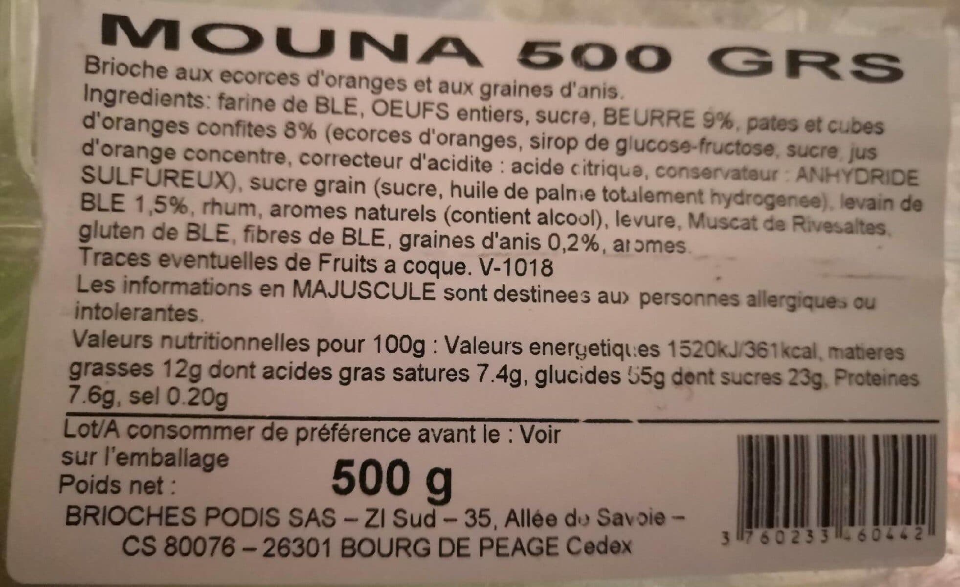 Podis Mouna au levain packshot