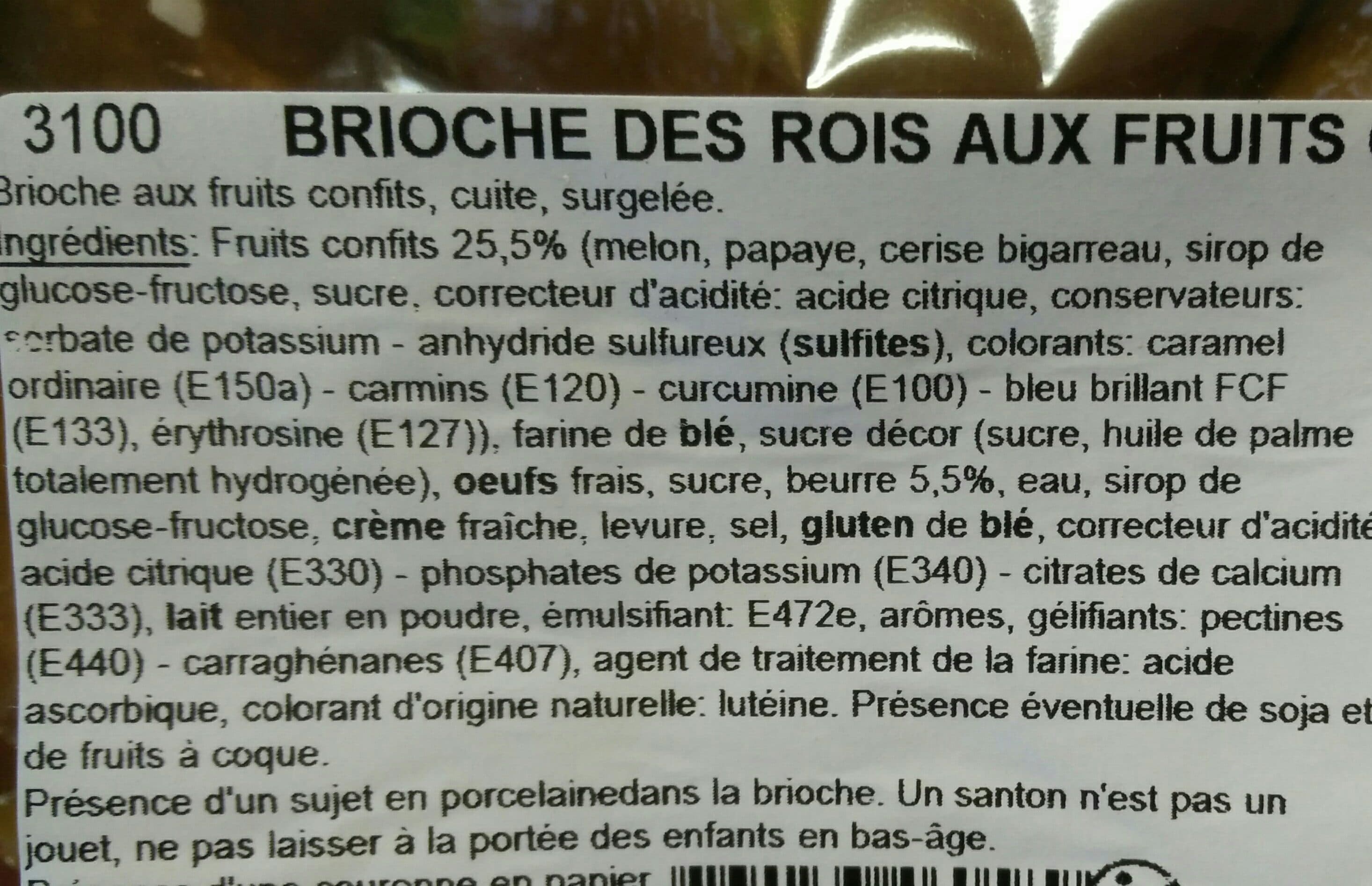 Podis Brioche des rois aux fruits confits packshot