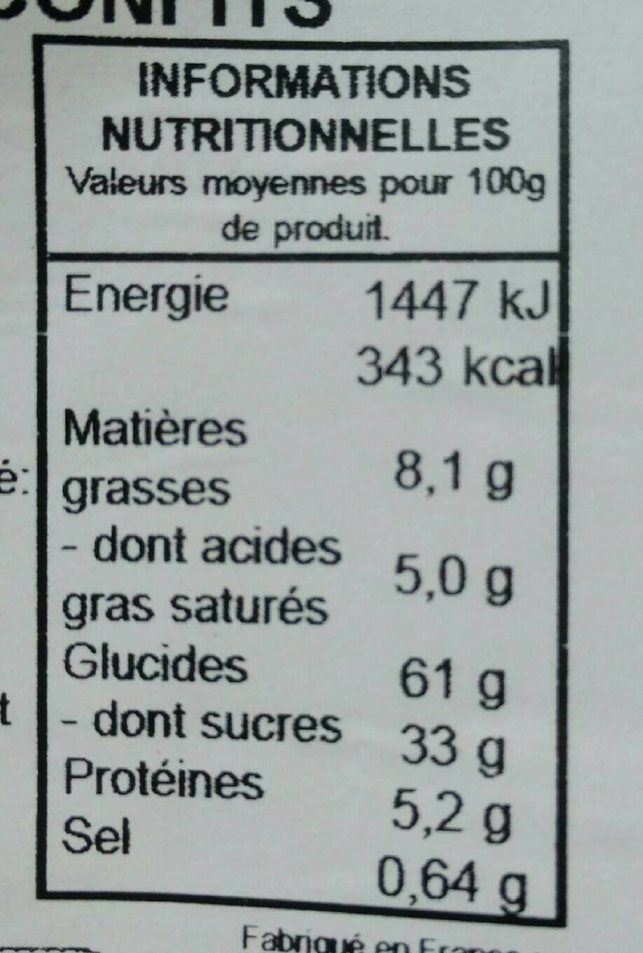 Podis Brioche des rois aux fruits confits packshot