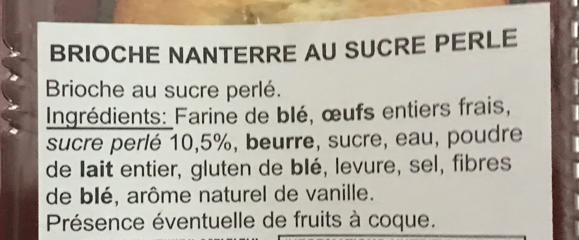 Podis Brioche Nanterre au sucre perlé packshot