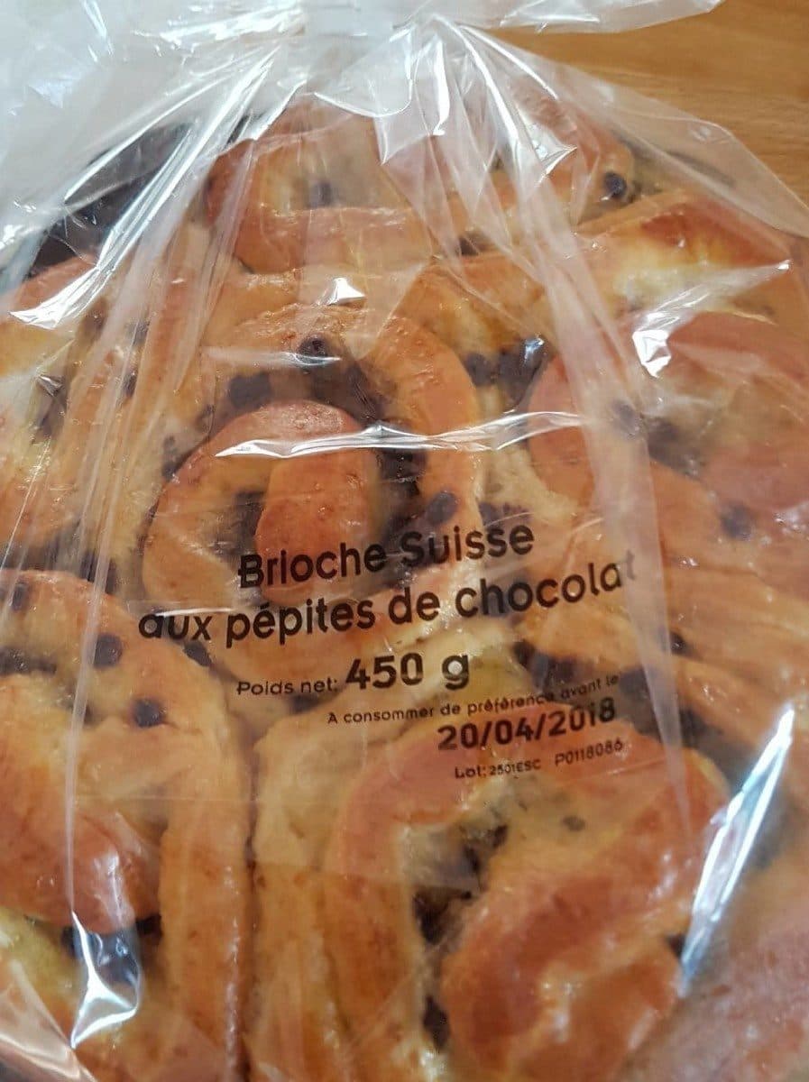 Brioches PODIS Brioche Suisse aux Pépites de Chocolat packshot