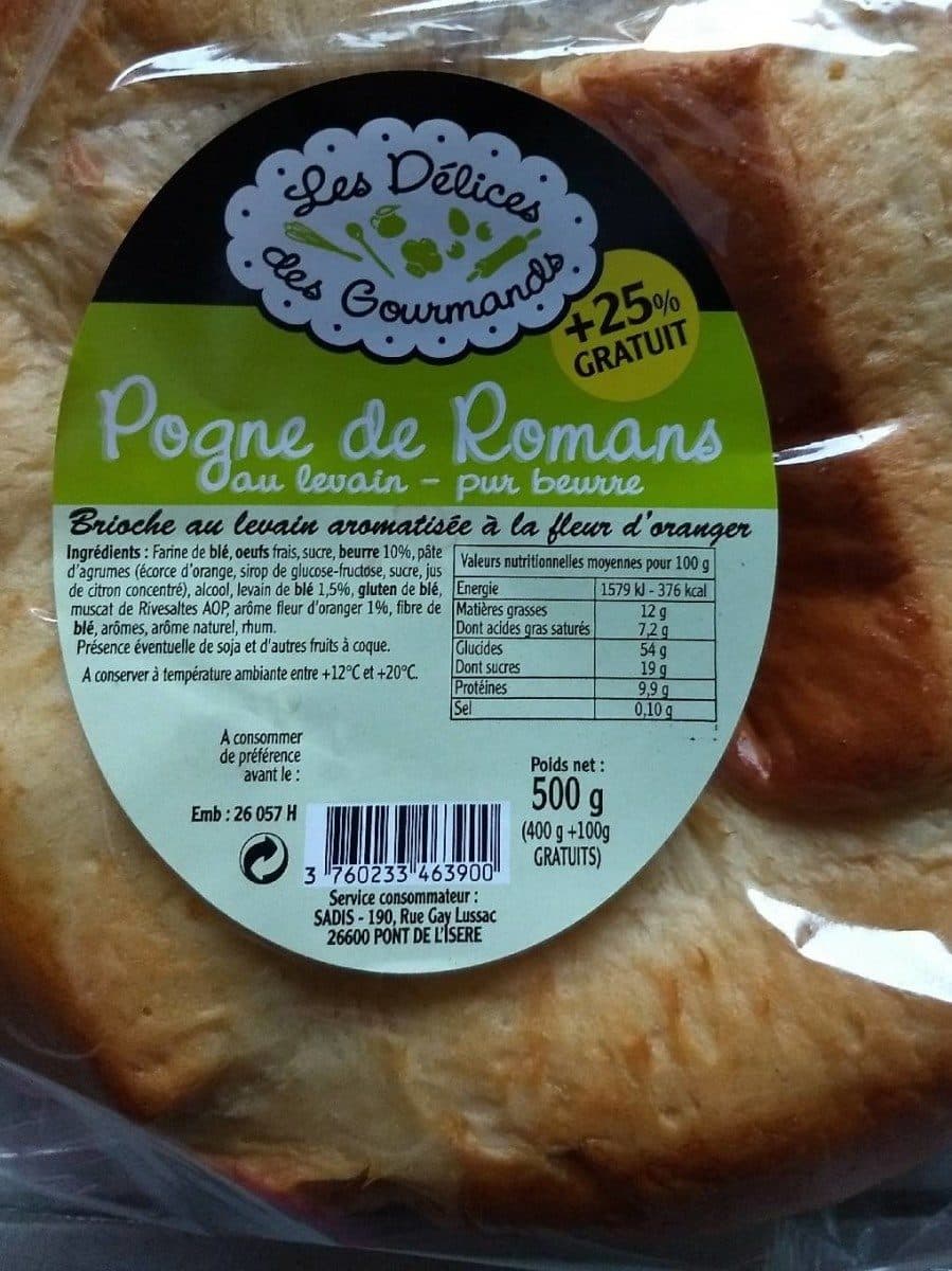 Open Food Facts Pogne de roman packshot