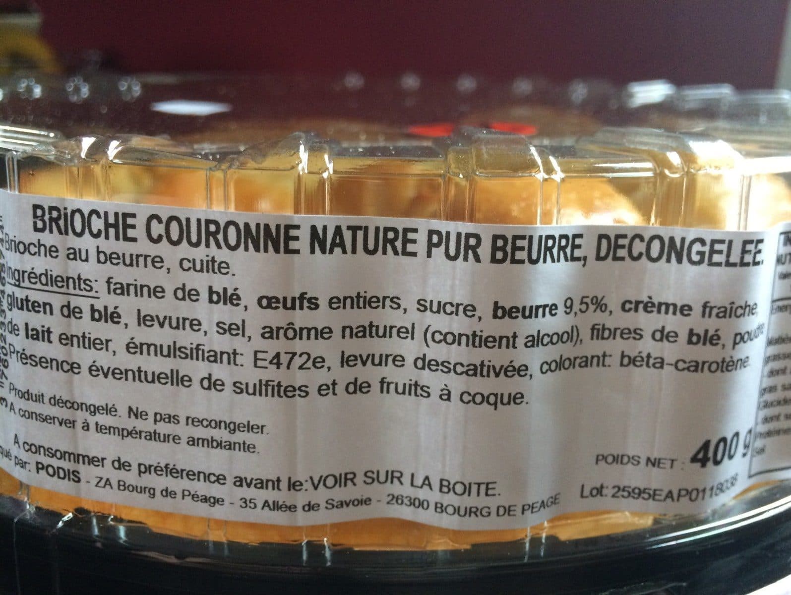 Podis Brioche packshot