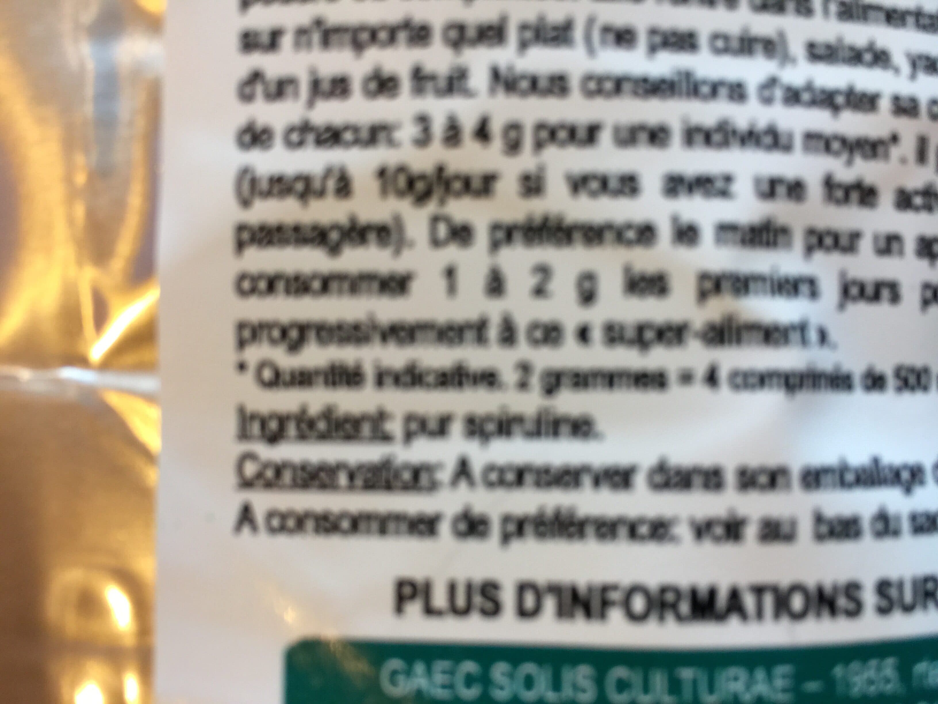Solis Culturae Spiruline packshot