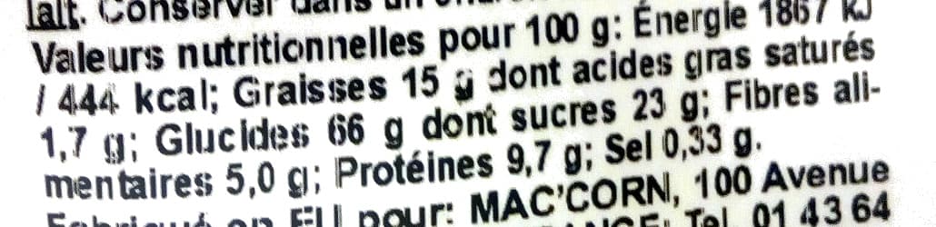 mac corn forty chocolat packshot
