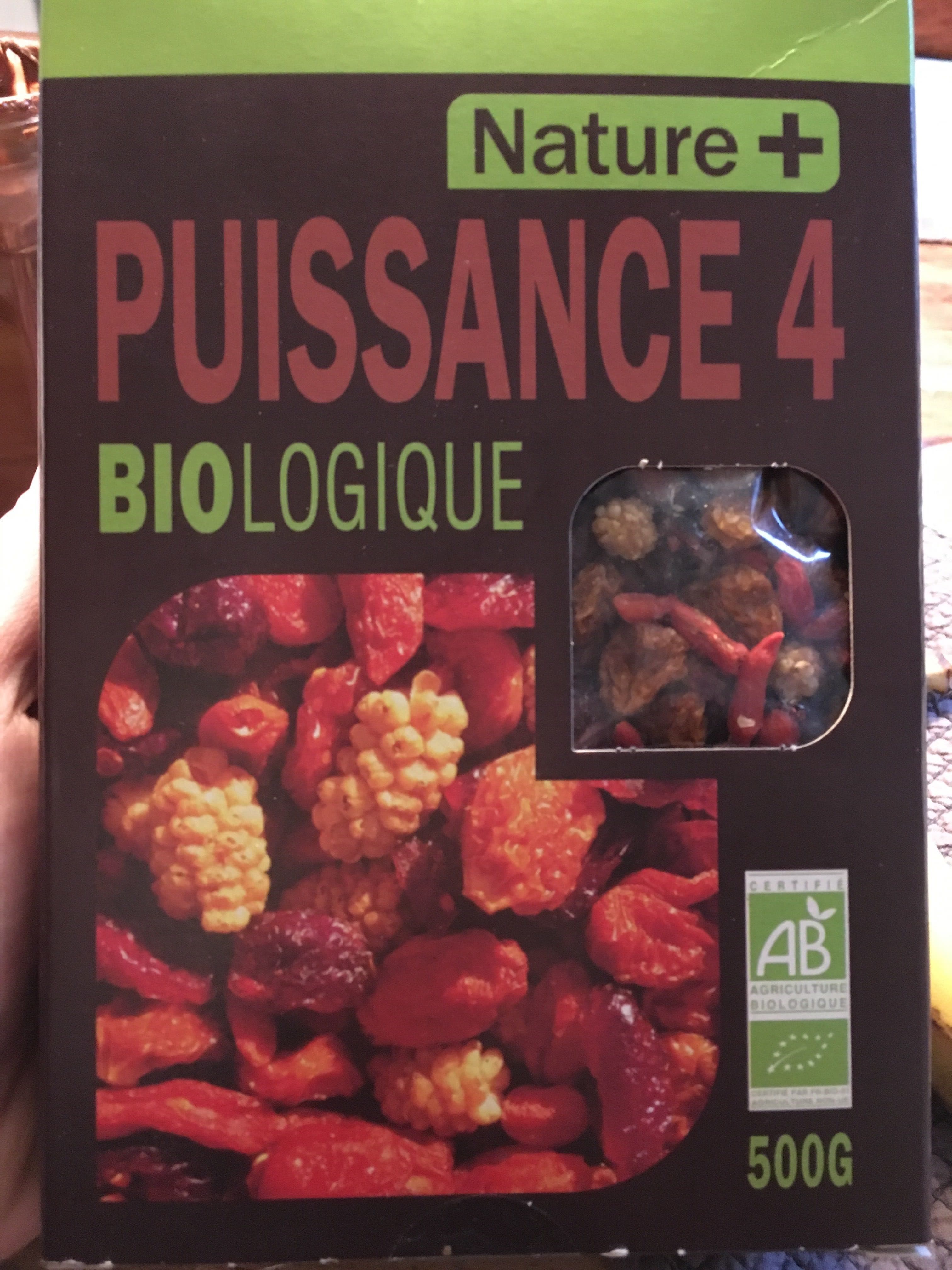 Nature + Puissance 4 biologique packshot