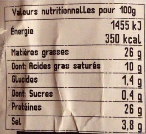 Open Food Facts Saucisson sec de Savoie au Beaufort packshot
